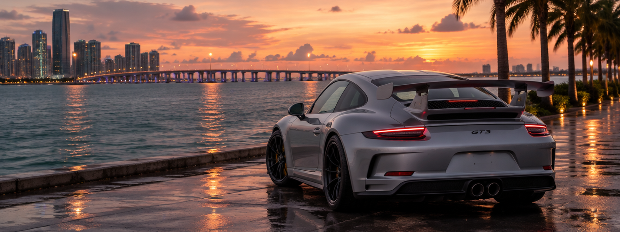 Porsche 991 at dusk