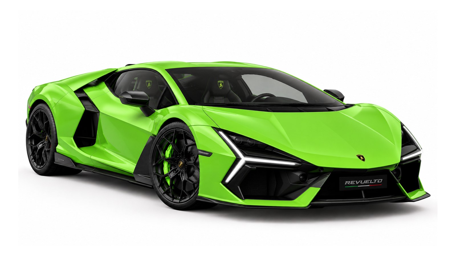 Lamborghini Revuelto, studio rendering on white