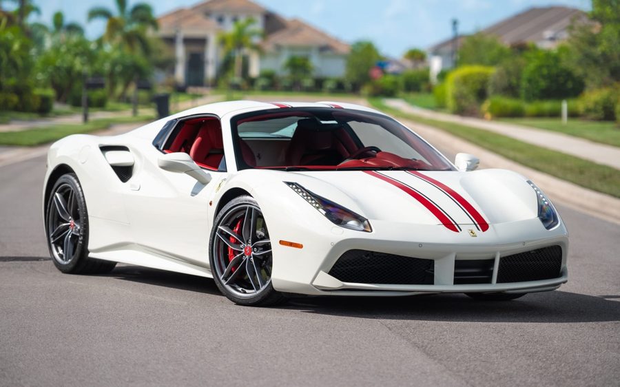 4k-Mile 2018 Ferrari 488 Spider at Bring a Trailer