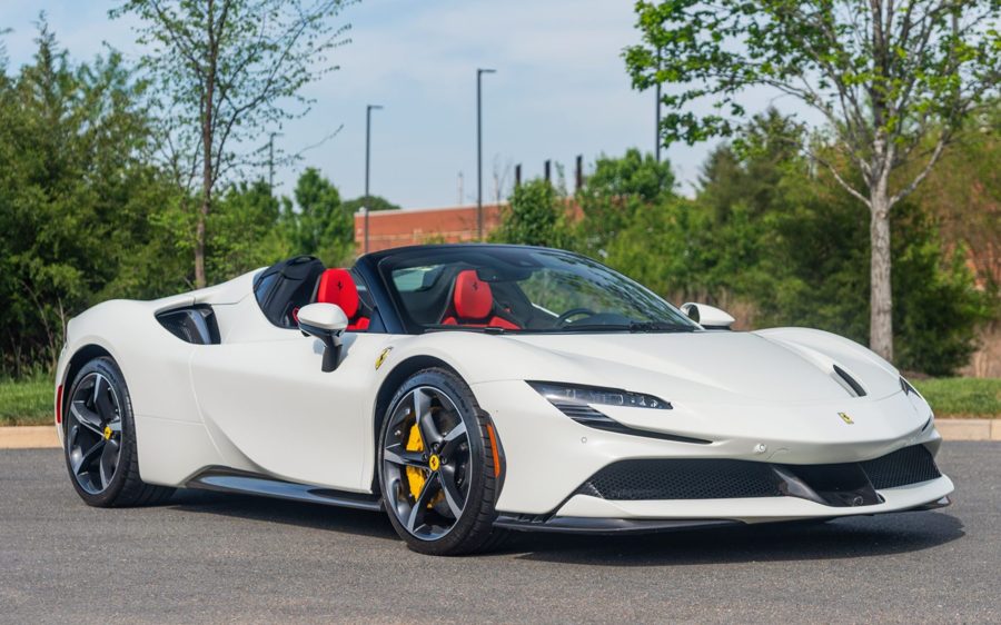 185-Mile 2023 Ferrari SF90 Spider at Bring a Trailer