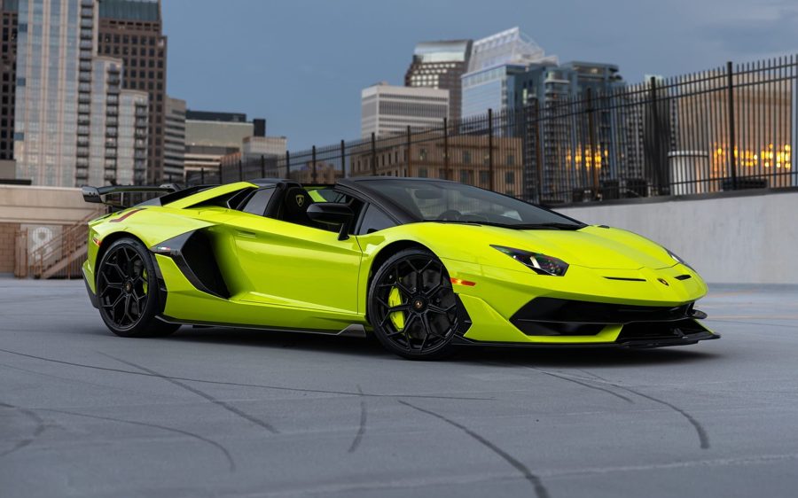 4,300-Mile 2021 Lamborghini Aventador LP770-4 SVJ Roadster at Bring a Trailer