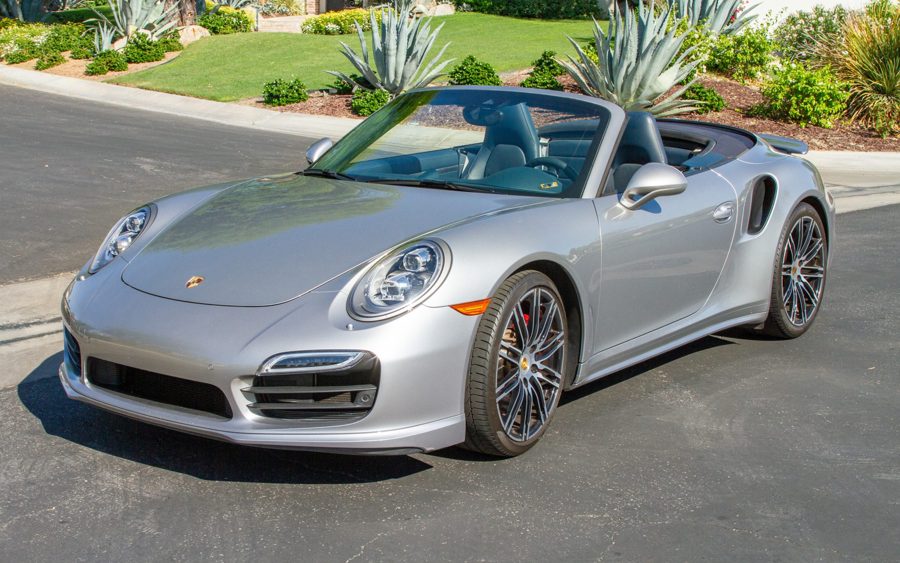 9k-Mile 2015 Porsche 911 Turbo Cabriolet at Bring a Trailer
