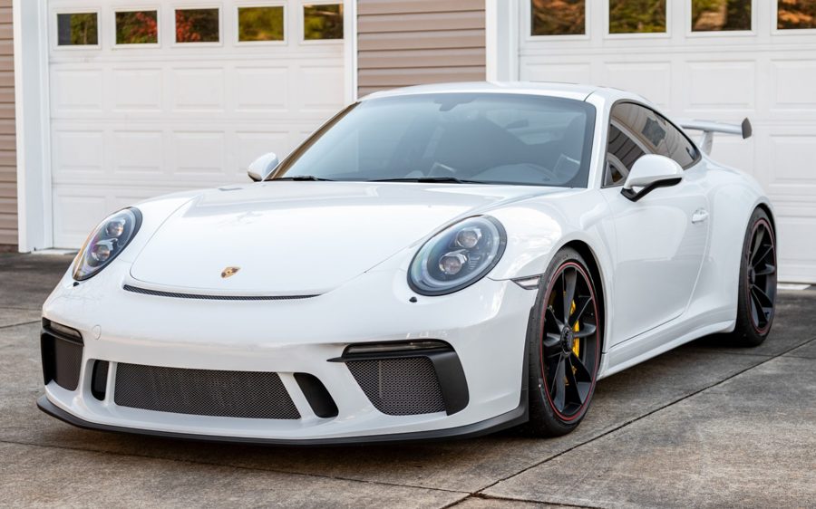 196-Mile 2018 Porsche 911 GT3 6-Speed at Bring a Trailer
