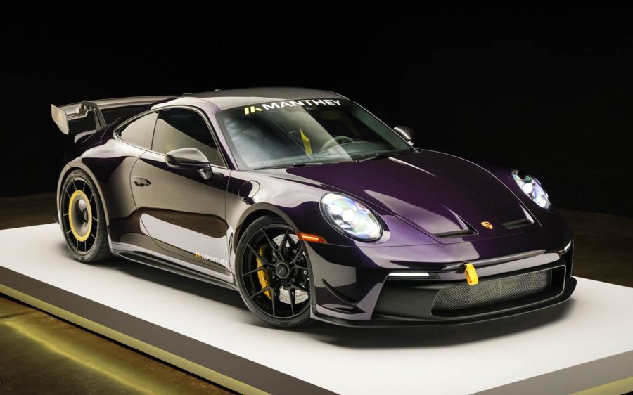 Viola Metallic 2023 Porsche 911 GT3 Manthey Racing Package 6-Speed at Bring a Trailer