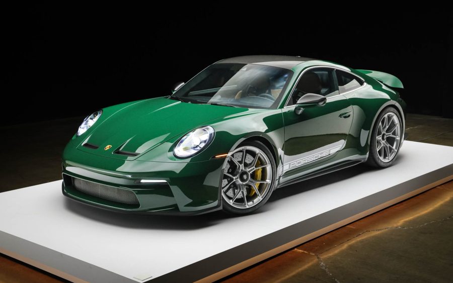 British Racing Green 2022 Porsche 911 GT3 Touring 6-Speed at Bring a Trailer