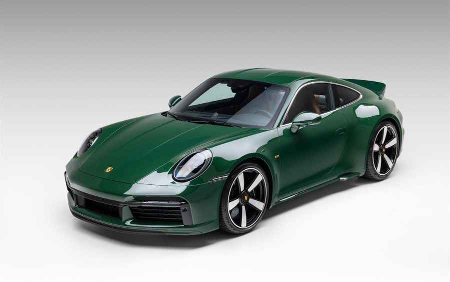 Irish Green 2023 Porsche 911 Sport Classic at Bring a Trailer